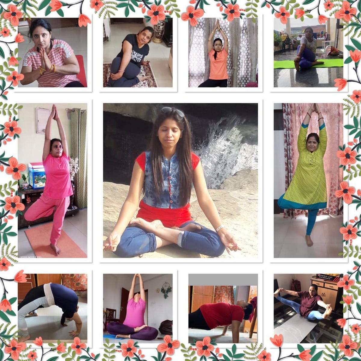 International Yoga Day 2021: students showed yogasan through posters in varanasi