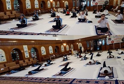 international yoga day 2021: fifty thousand people performed surya namaskar in himachal pradesh