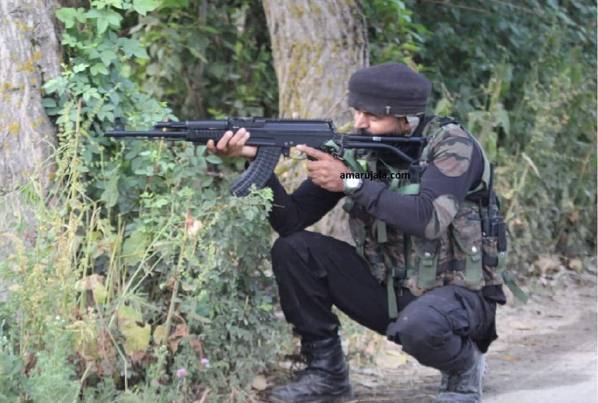 jammu kashmir latest news srinagar Malhoora paramipora Encounter between security forces and terrorists