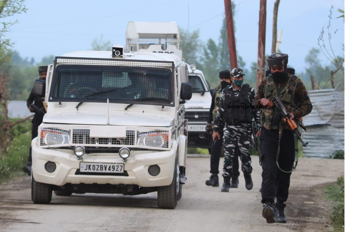 jammu kashmir latest news srinagar Malhoora paramipora Encounter between security forces and terrorists