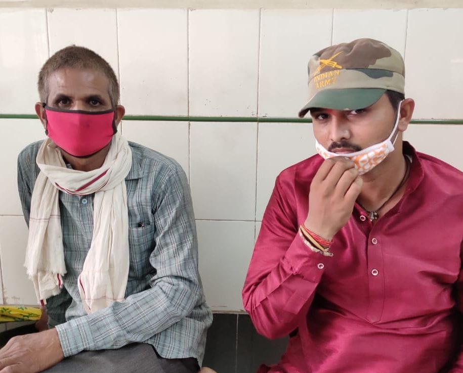 sticks against the occupation, father-son injured