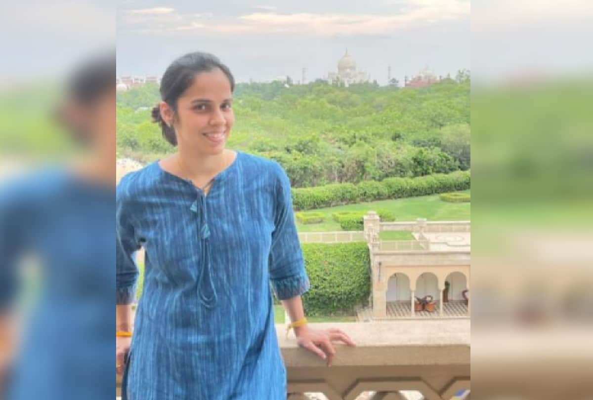 Indian Badminton Player Saina Nehwal Offered Prayers At Banke Bihari Temple In Vrindavan Mathura