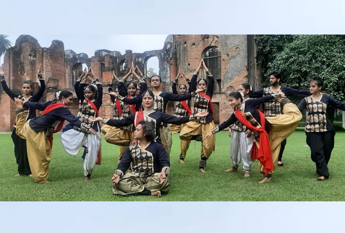 International Yoga day: People participate in international yoga day.
