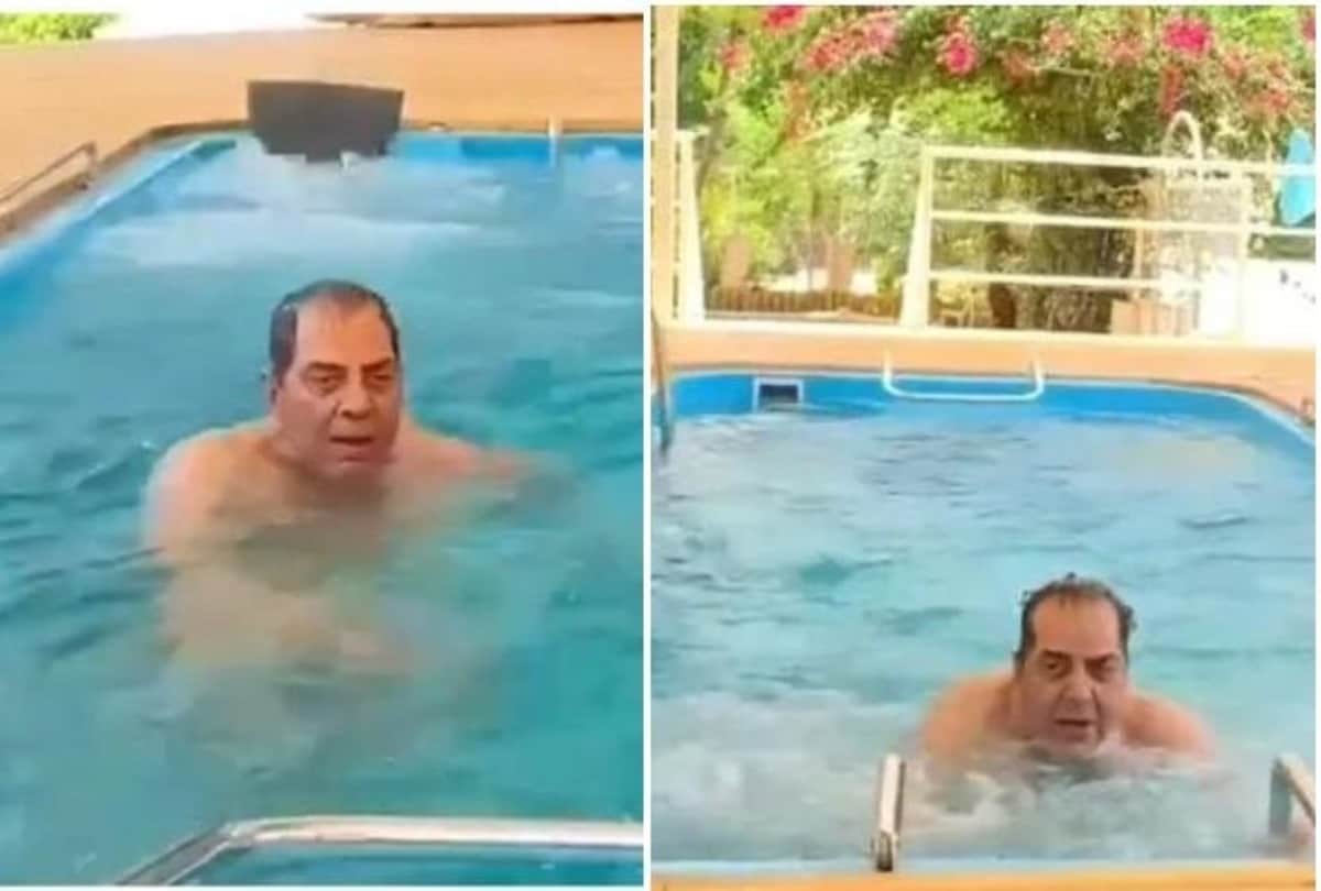 Dharmendra Does Water Aerobics At His Swimming Pool Shares Video On Social Media