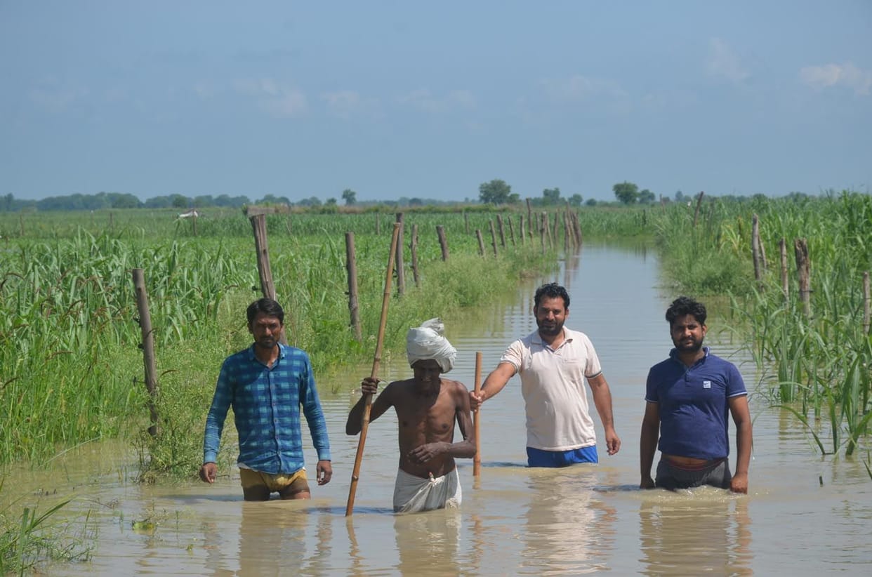 Ganga's water level recedes in Muzaffarnagar, but danger remains