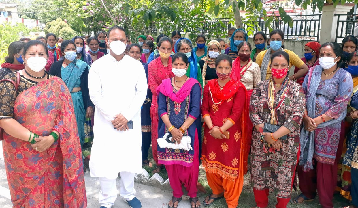 protest in uttarkashi