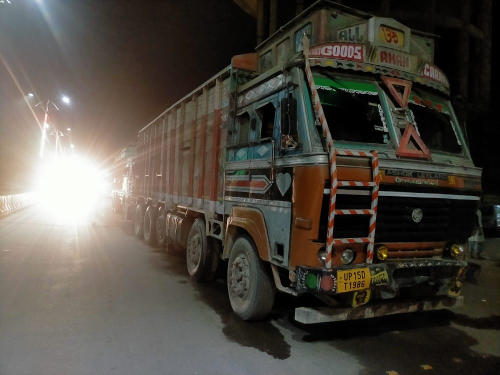 Caught six overloaded trucks full of sand