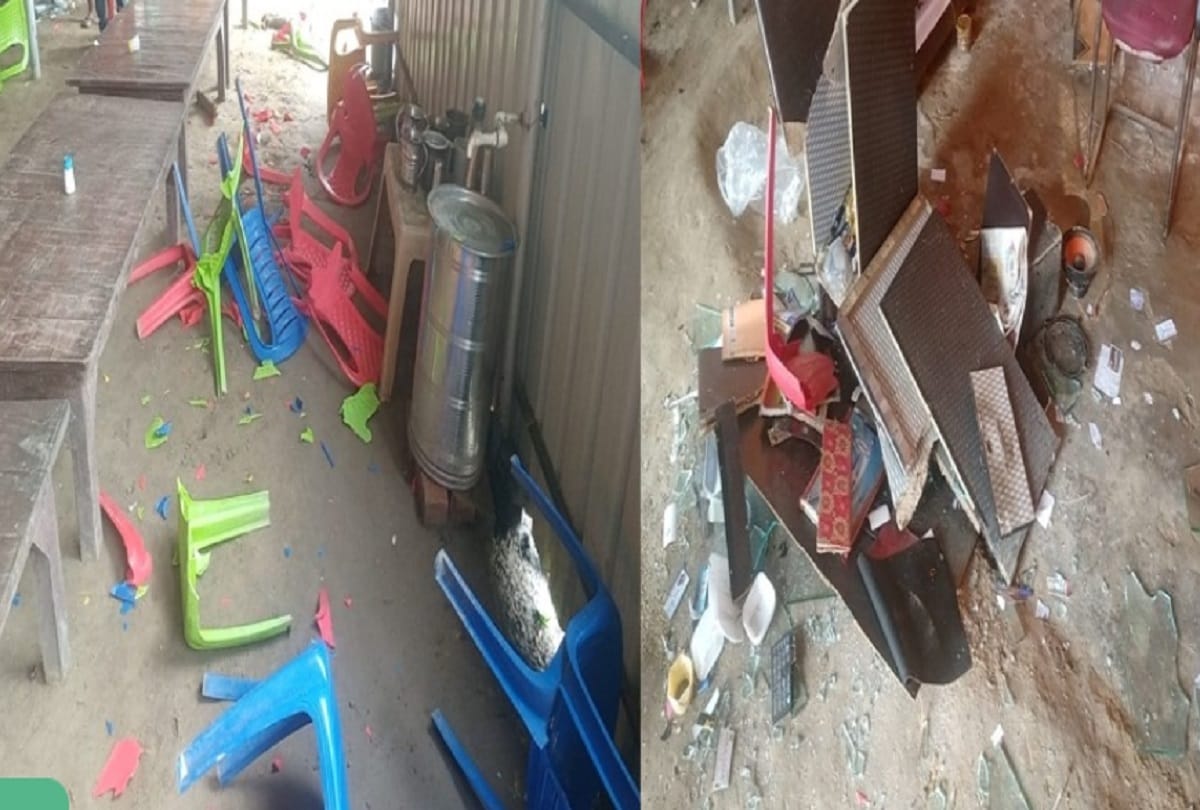 some youth vandalized dhaba and assaulted employees in chandauli son of BJP district vice president accused  vehicle seized