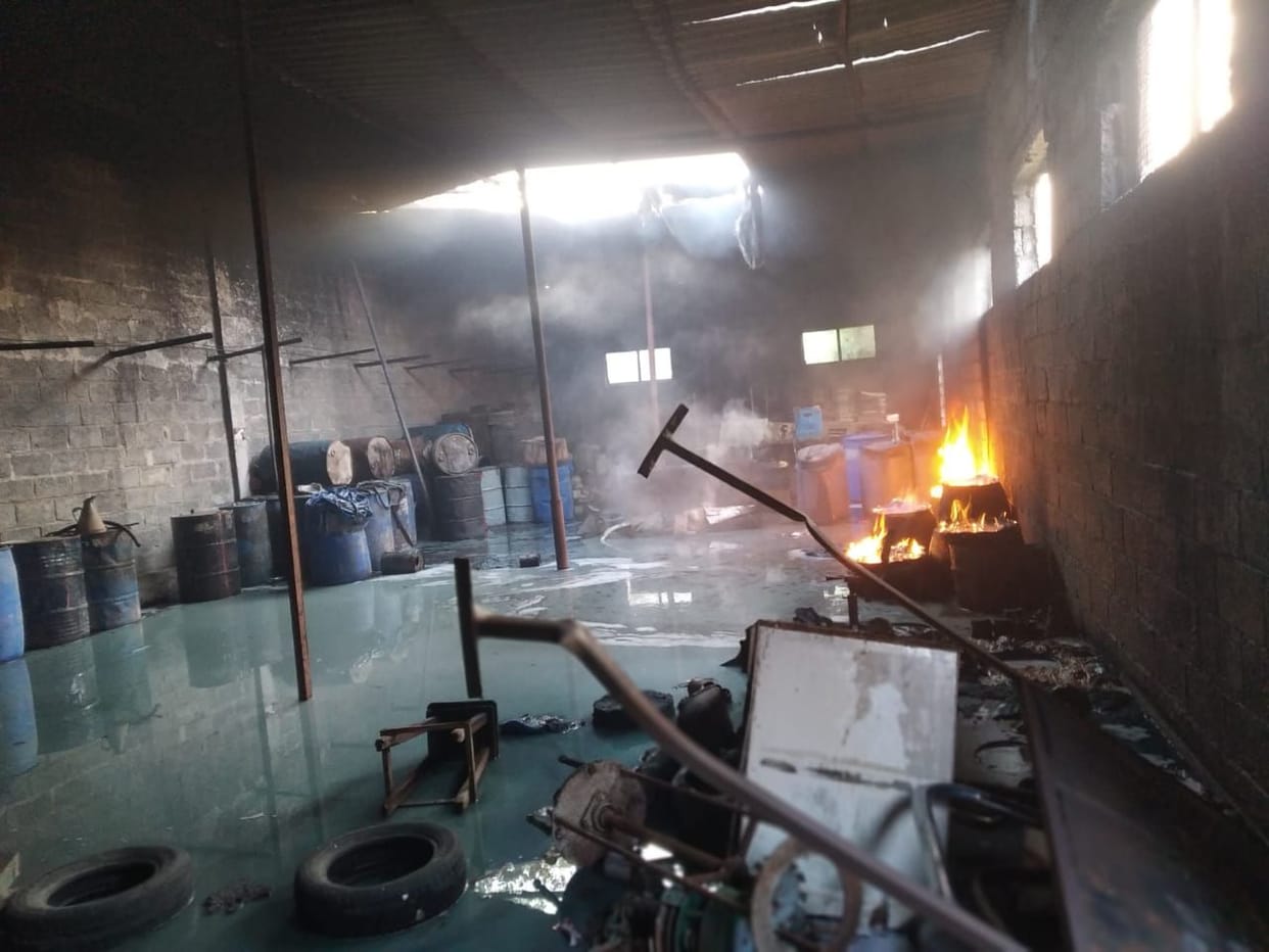 Fire breaks out in chemical industry, loss of thousands