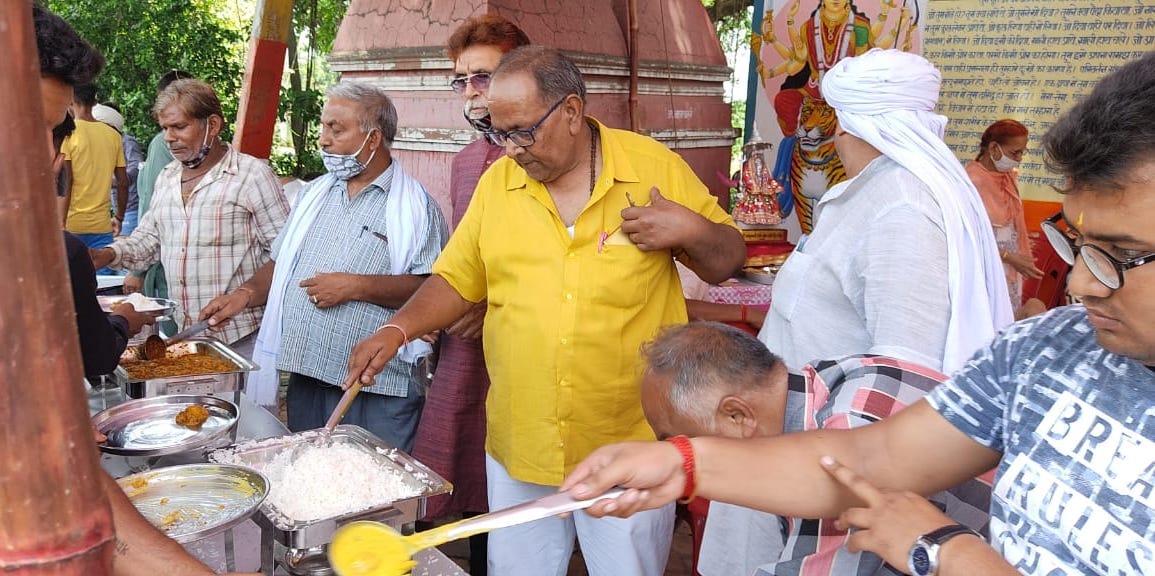 Bhandara organized for Maa Shakambhari Devi