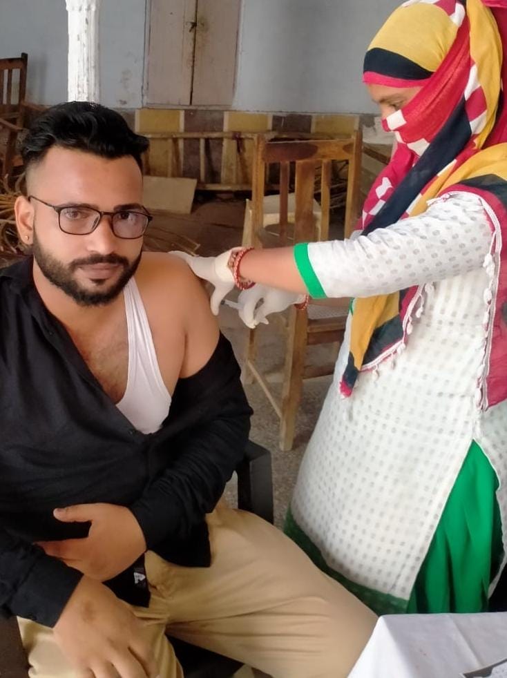 10557 people got vaccinated in the district