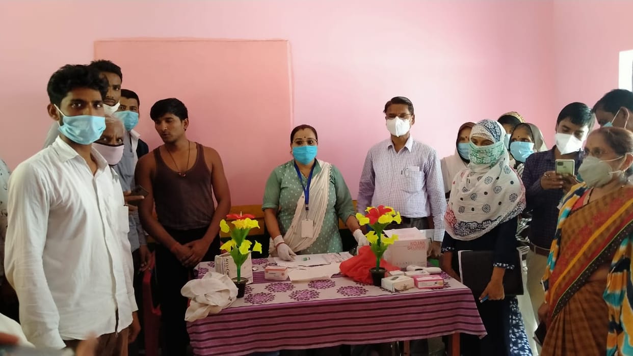 110 people vaccinated