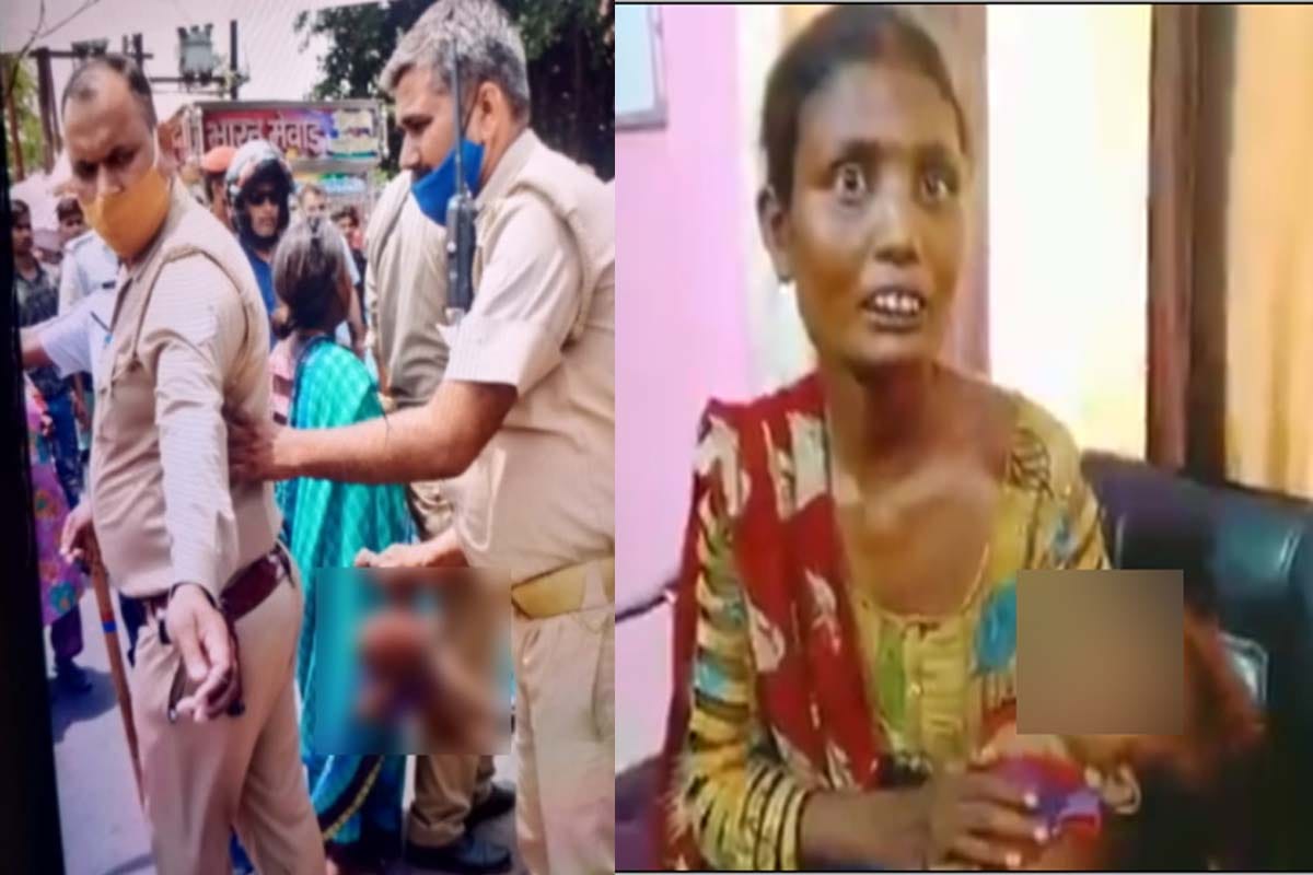 Truth behind viral picture of Meerut police holding child brutally, kids mother told the truth