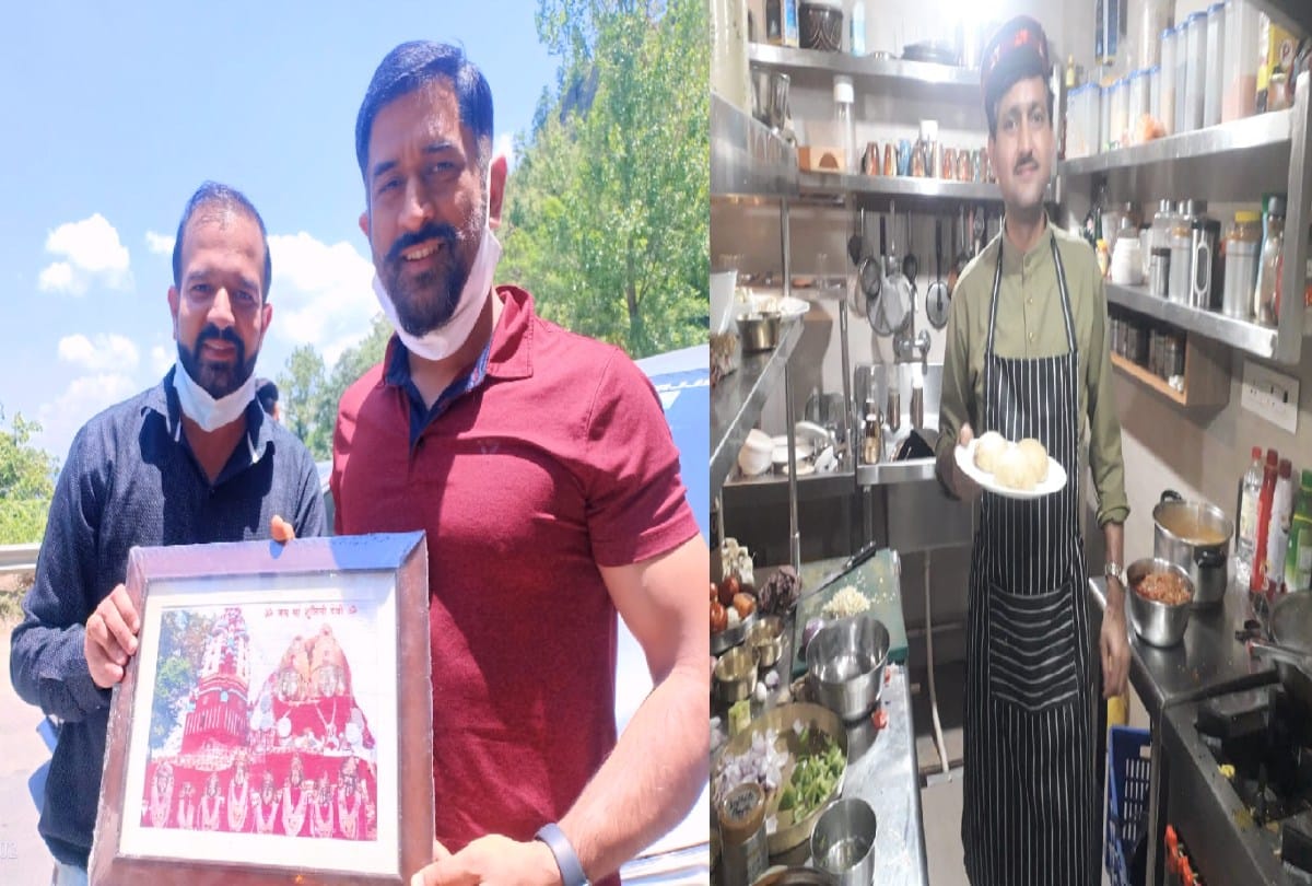 Mahendra Singh Dhoni ate turnip salad with spinach-chulai saag, took pics at the tunnel in Solan