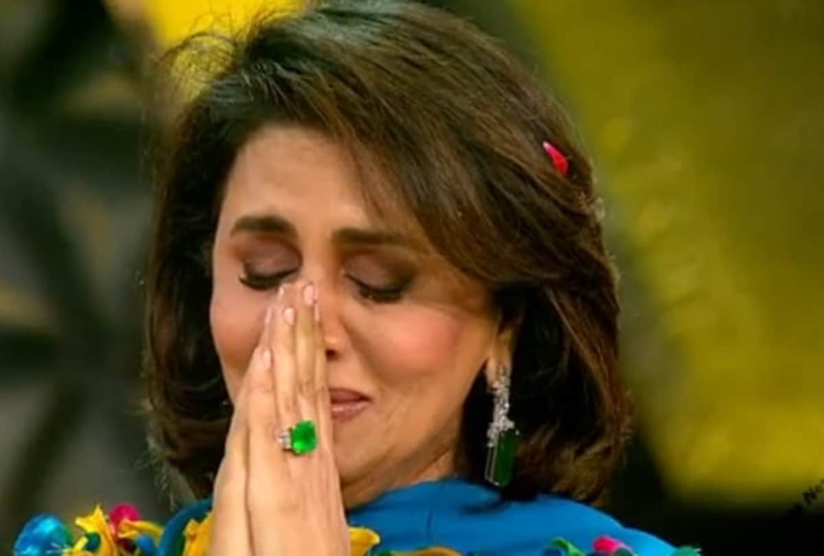 Neetu kapoor got emotional on super dancer chapter 4 set while remembering Rishi Kapoor