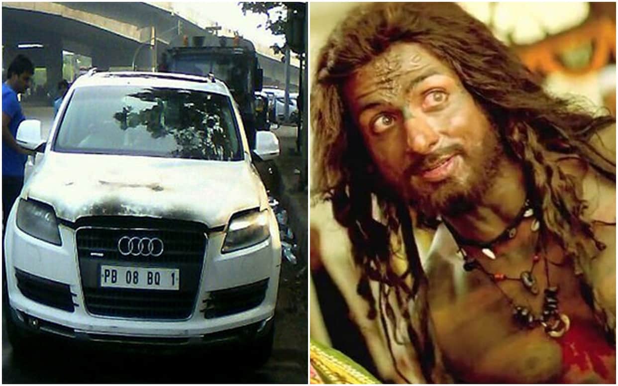 when Sonu Sood white Audi caught fire he left the car and came outside