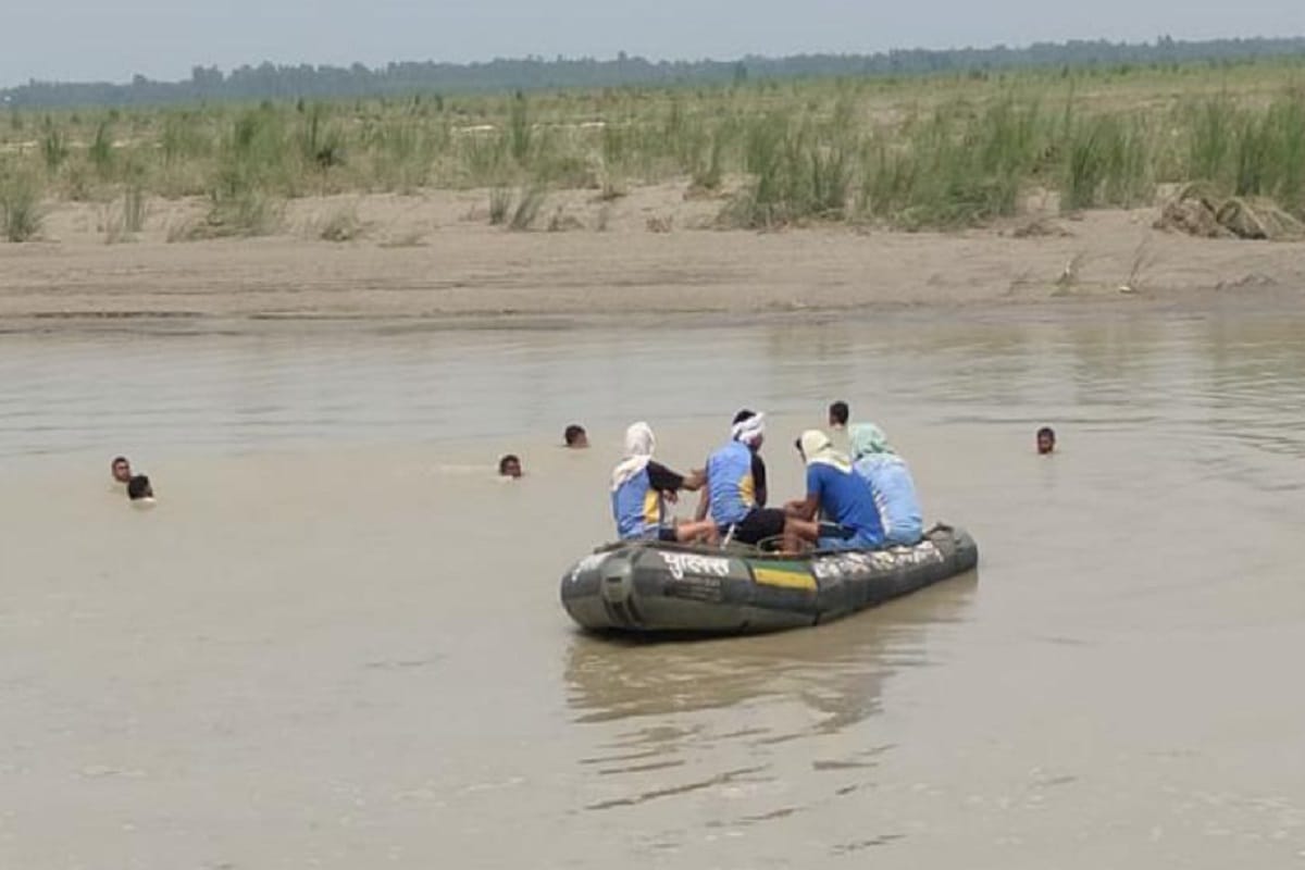 A young man drowned in the Ganges in Hastinapur of Meerut