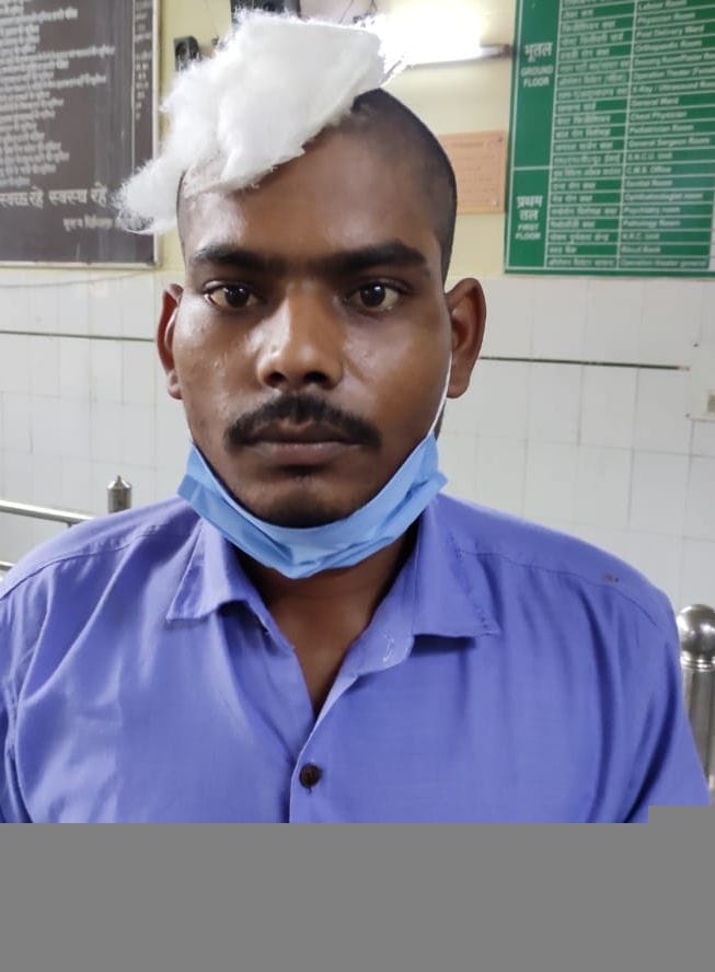 When stopped from breaking the wall, the wrestler was beaten up