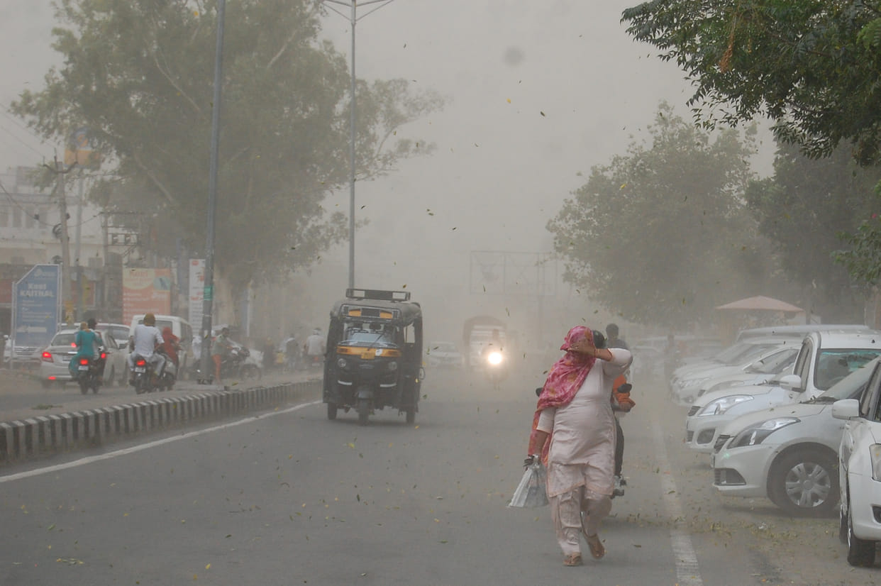 hevy rain in kaithal