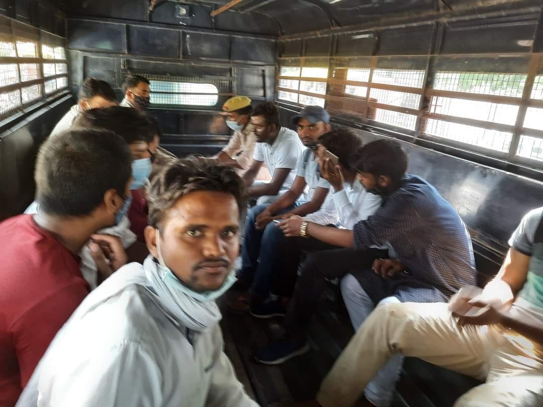 Allahabad University: NSUI students sitting on dharna detained