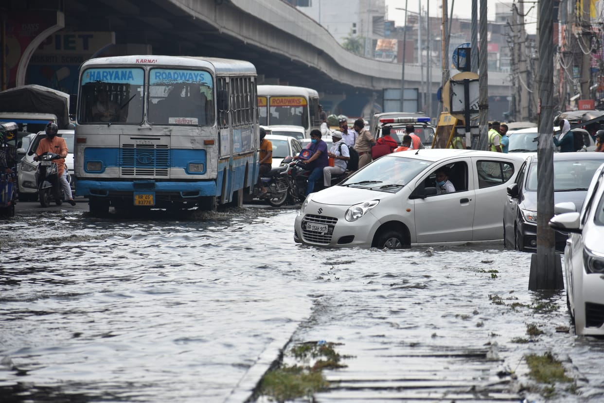 Rain,panipat civic issue,panipat news,road