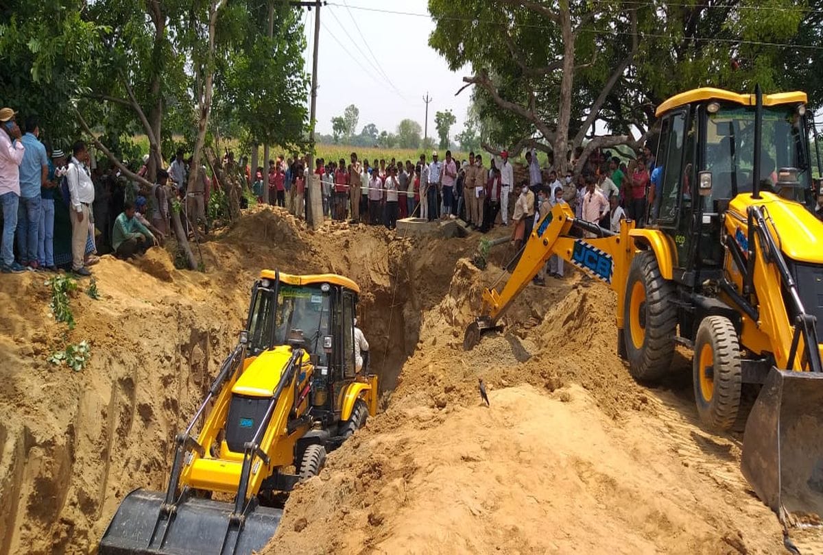 Man Fall In Well Rescue Starts In Kasganj News