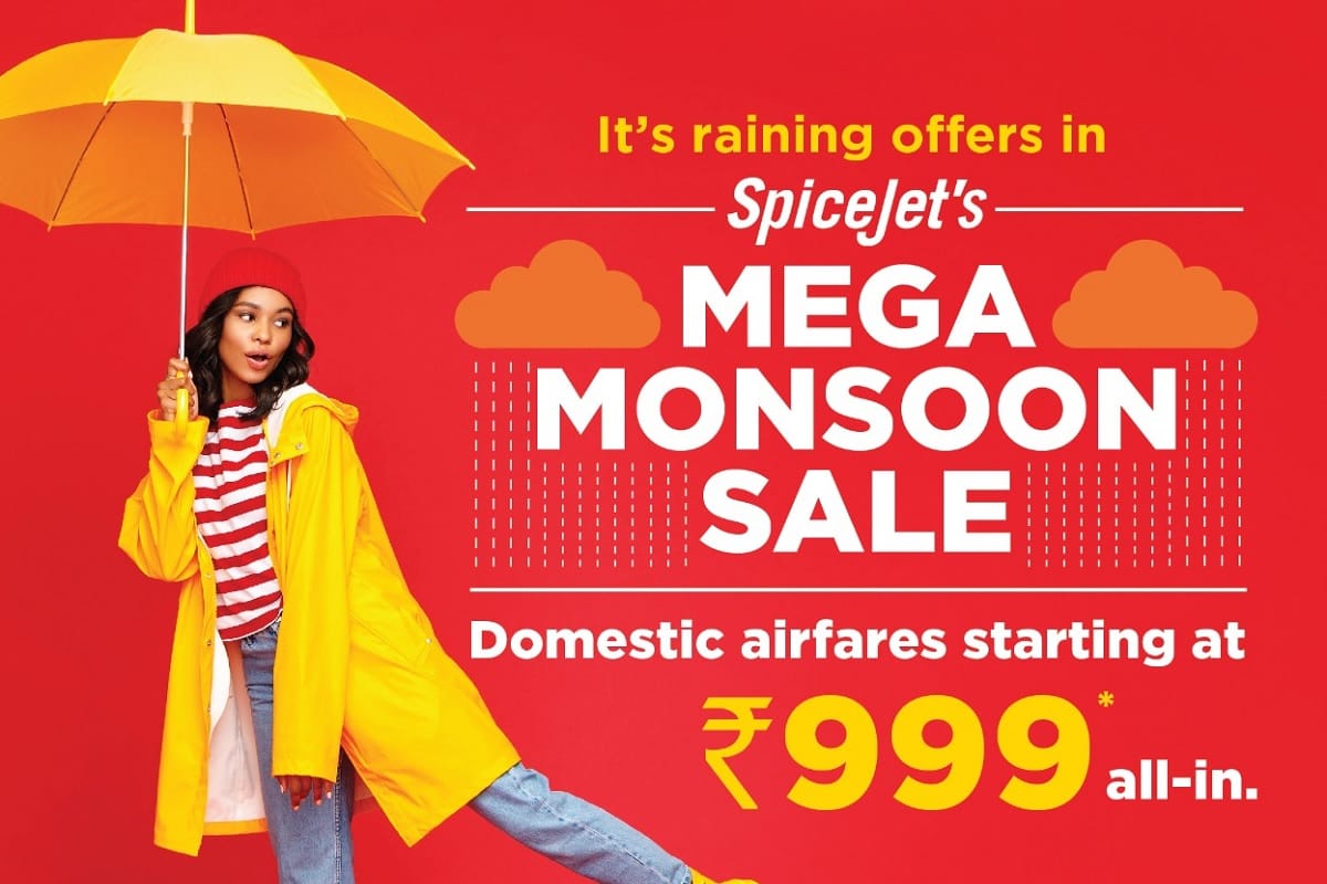 spicejet flight ticket booking mega monsoon sale vistara airlines IndiGo
