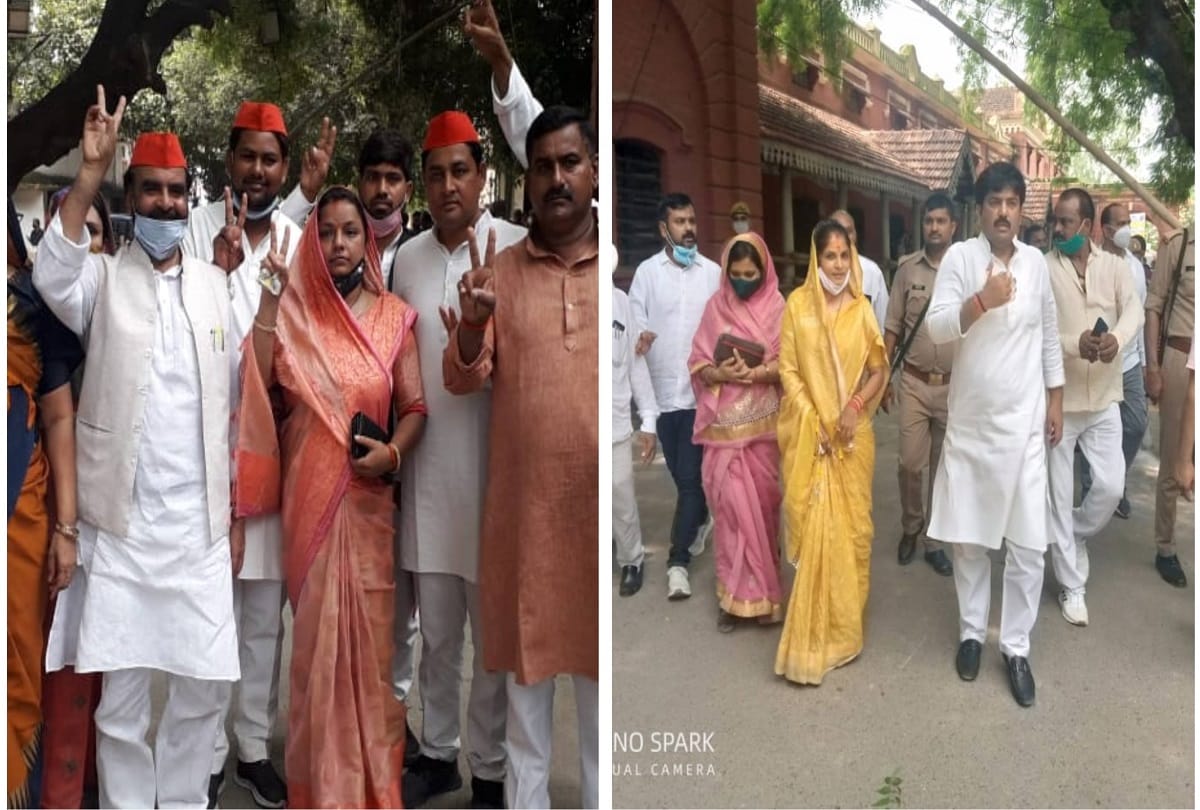 zila panchayat adhyaksh election in jaunpur wife of former MP Dhananjay Singh filled nomination form Apart from SP and apna dal s candidates