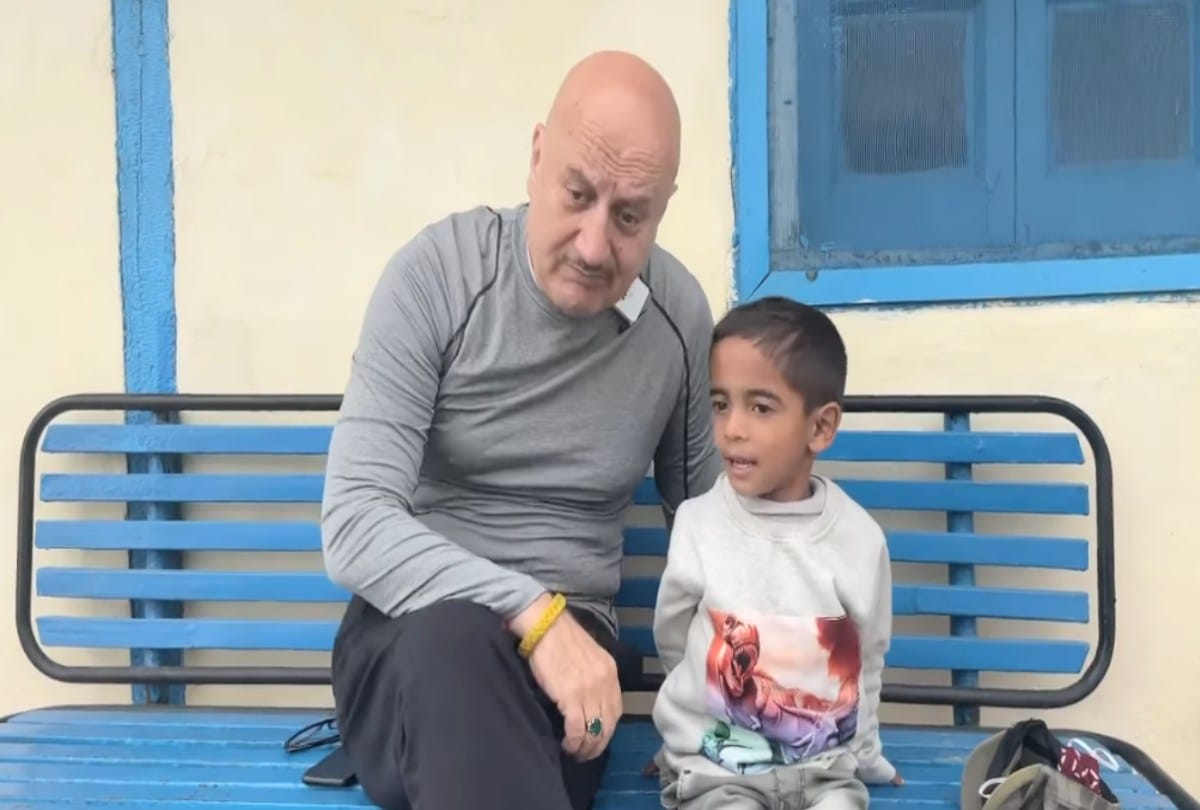 Anupam Kher Foundation will take up the responsibility of education of five year old Himanshu of Shimla