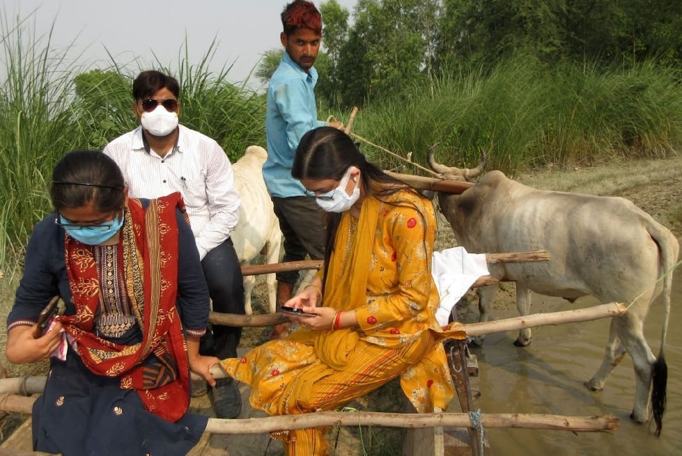 In Badaun, the DM used to sit on the bullock cart.