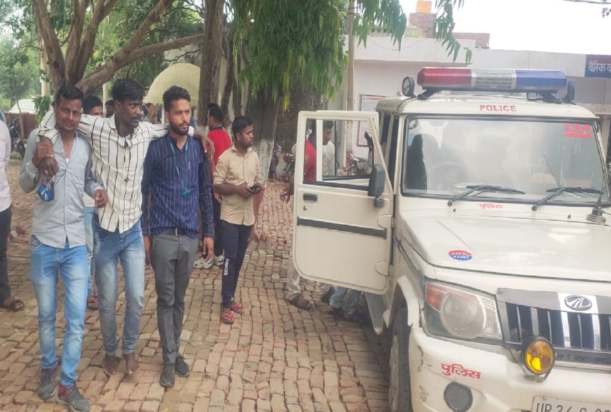 team went to check electricity was pushed from roof JE broken leg one was taken into custody