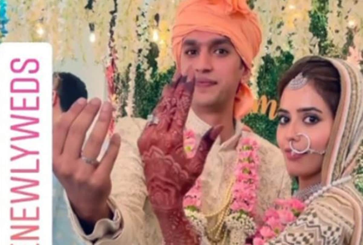 Divya Drishti fame Sana Sayyed got married to boyfriend Imaad Shamsi photos goes viral