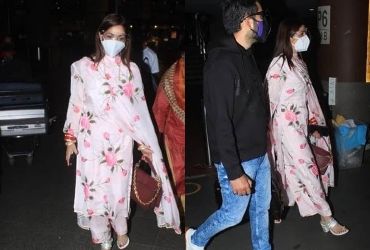 Newly Married Couple Yami Gautam And Aditya Dhar Are Back In Mumbai actress Look pretty in Indian Clothes