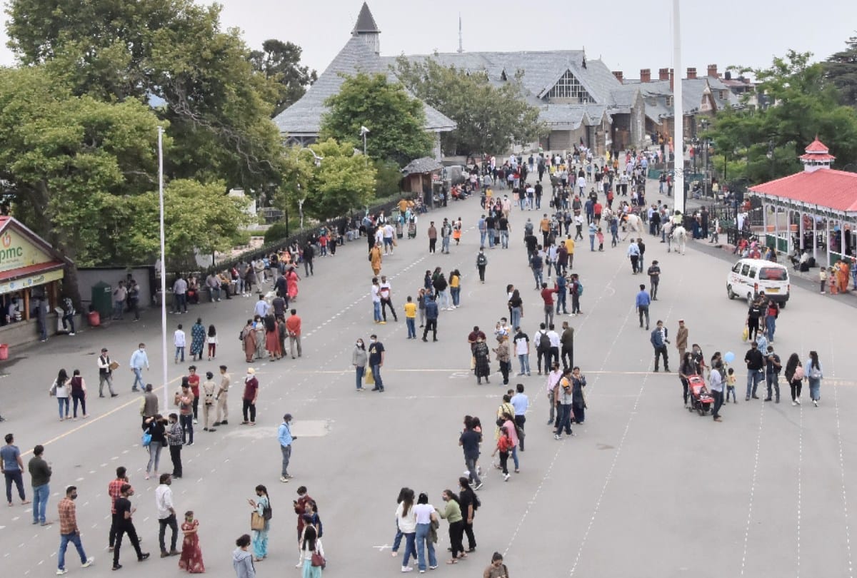 Himachal packed with tourists on the first weekend after the condition of e registration is removed