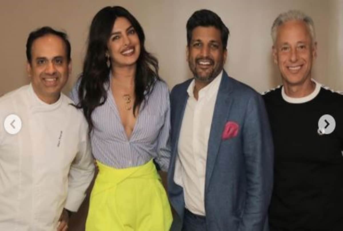 Priyanka chopra visit her Restaurent Sona share photos on social media eating yummy pani puri