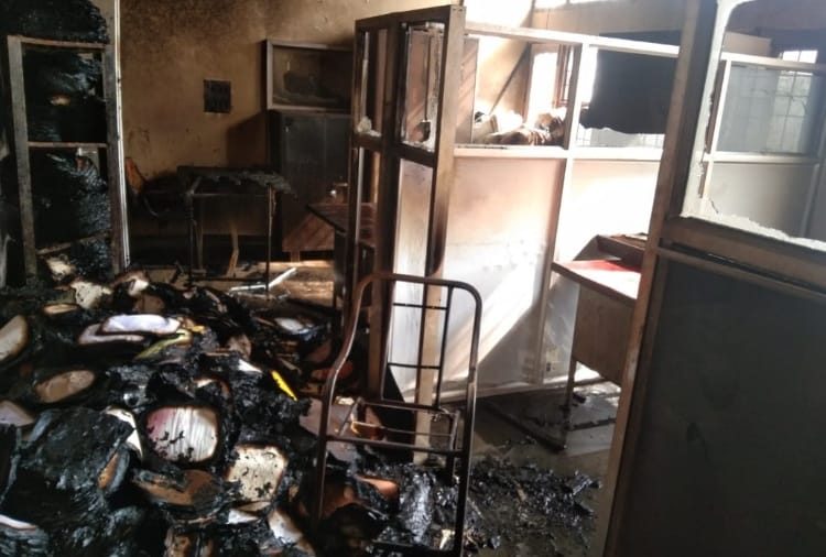 Fire breaks out in tehsil office in jhajjar of Haryana