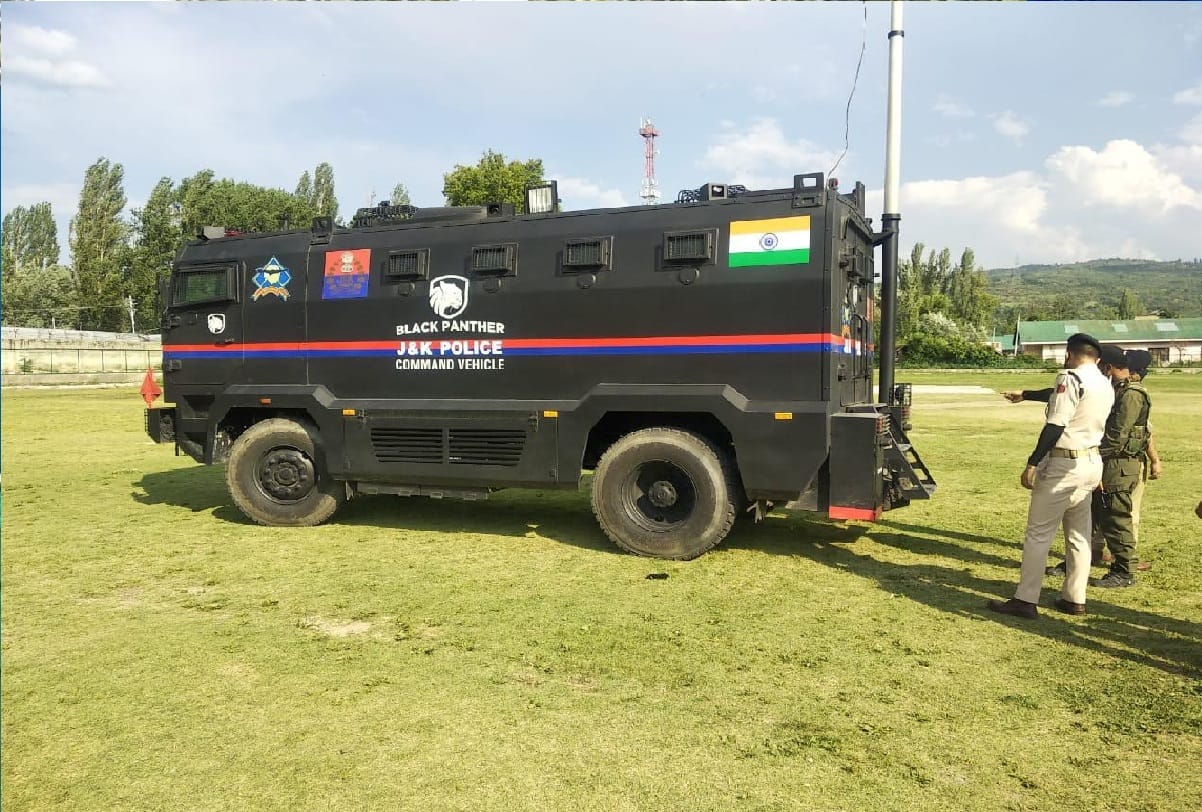 Police Inducts Modern Black Panther Command Control Vehicles In North Kashmir