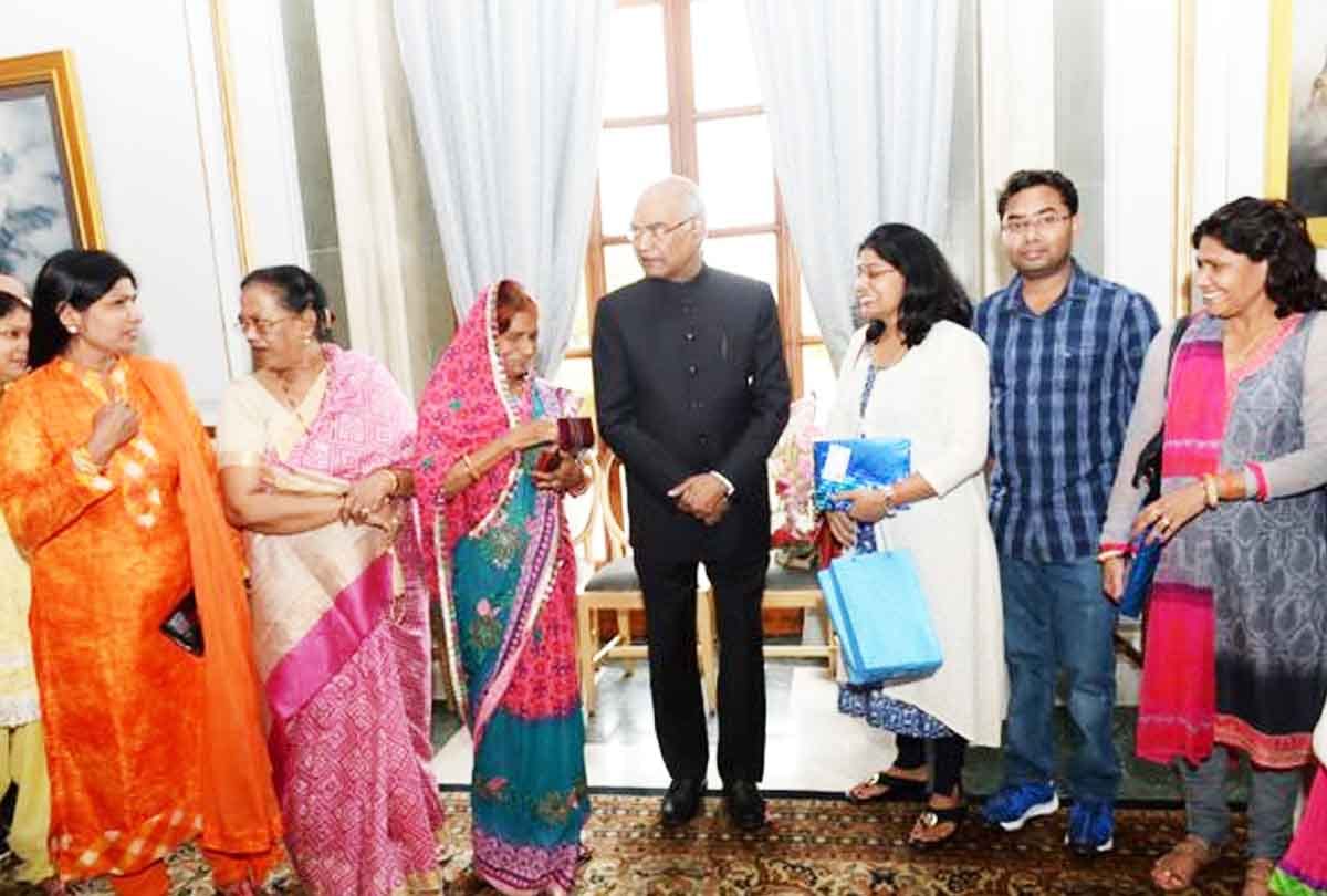 When the President asked, what have you brought today Bhabi, presented cashew barfi, met family members separately