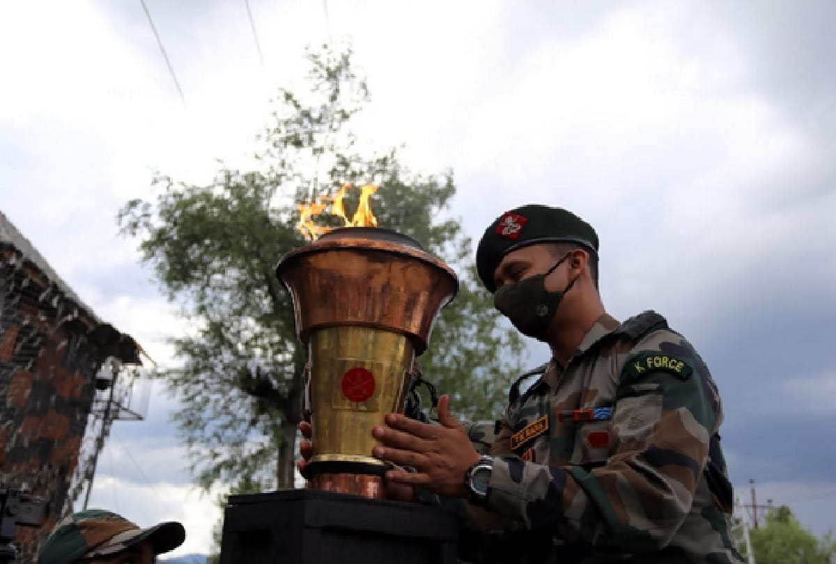 Kashmir: swarnim vijay varsh mashaal ceremony organized in Bilgam, many cultural programs held