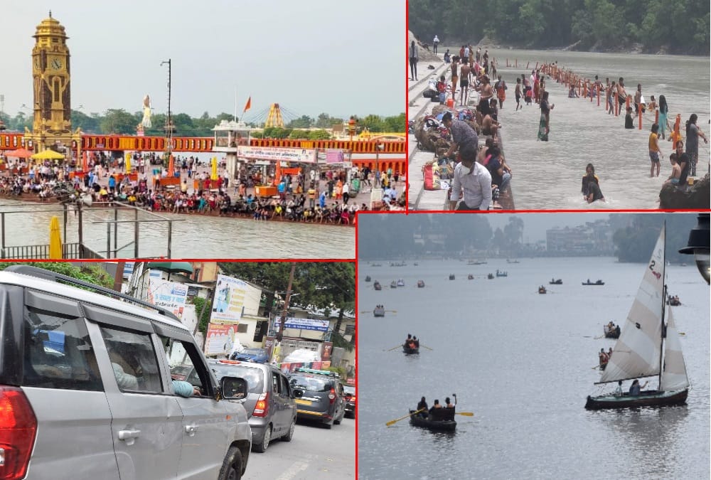 Uttarakhand Unlock News: Tourist Heavy Rush in Haridwar rishikesh and Nainital on Weekend photos