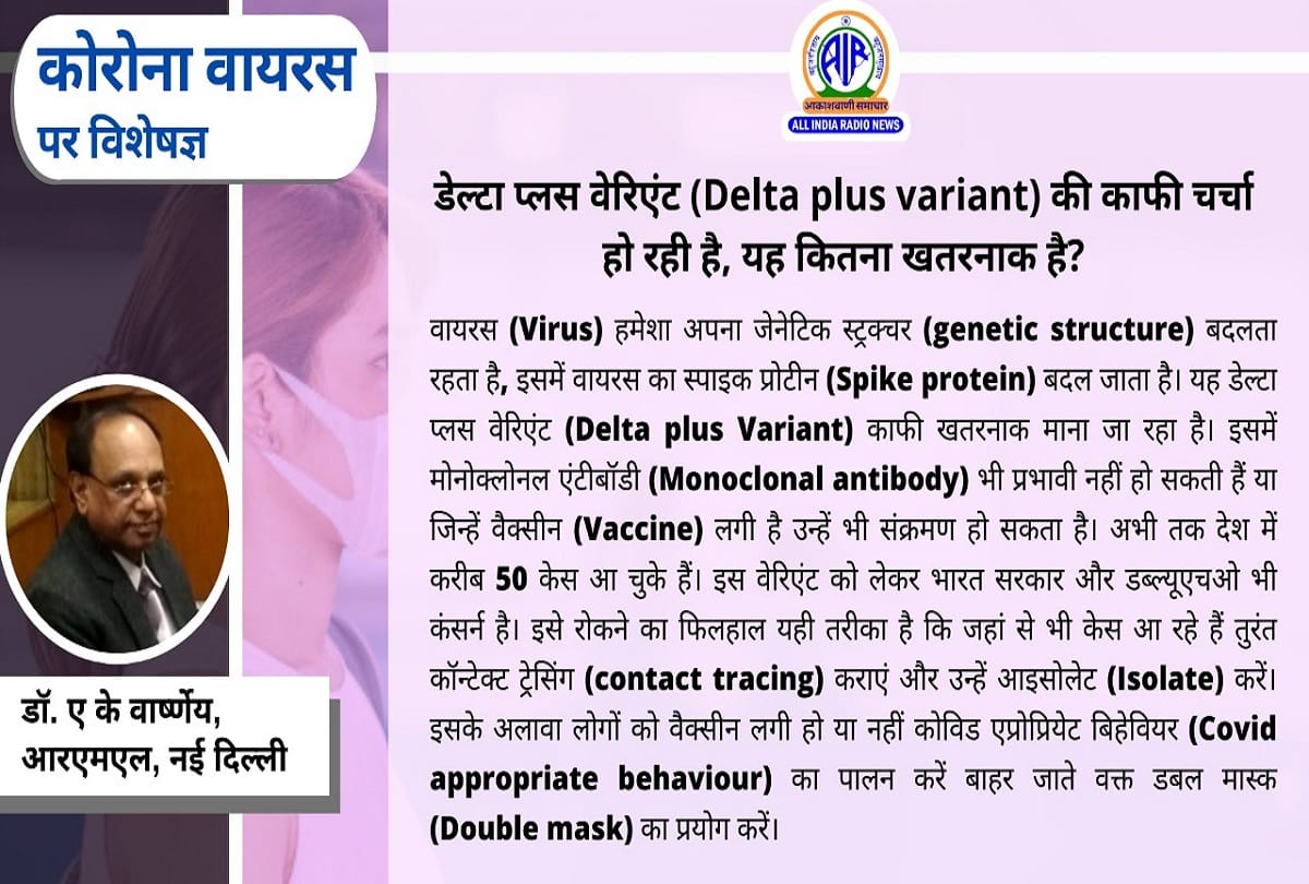 Coronavirus in India update covid 19 delta plus variant symptoms coronavirus question answer