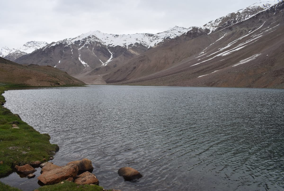 Man drowned in chandratal lake Lahaul spiti himachal pradesh