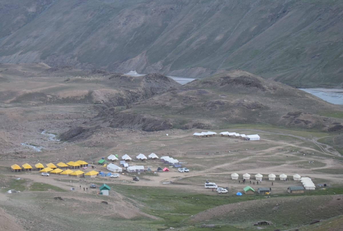 HRTC bus trial to tourist destination chandratal lake from manali
