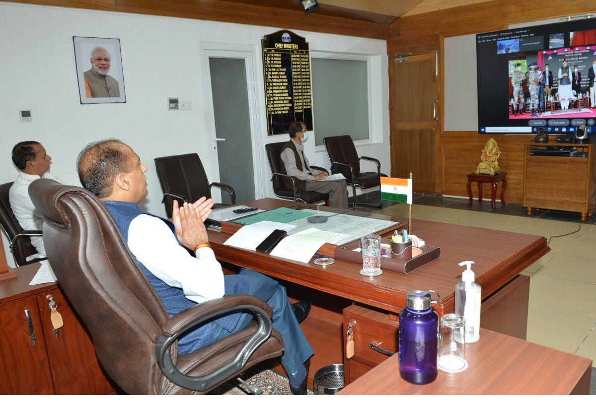 Raksha Mantri Rajnath Singh virtually inaugurated three bridges in Himachal Pradesh