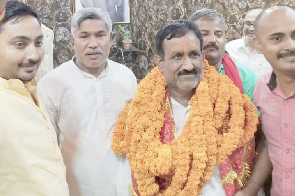 Bhadohi District Panchayat President Anirudh Tripathi joins BJP