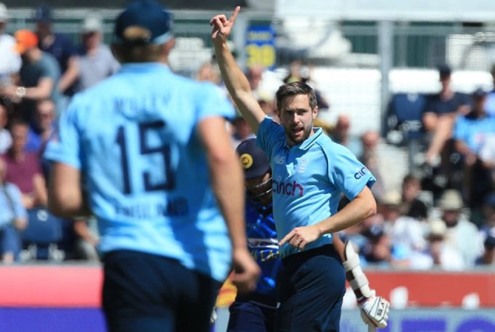 Chris Woakes is the 2nd England bowler to bowl four maidens in mens ODI 