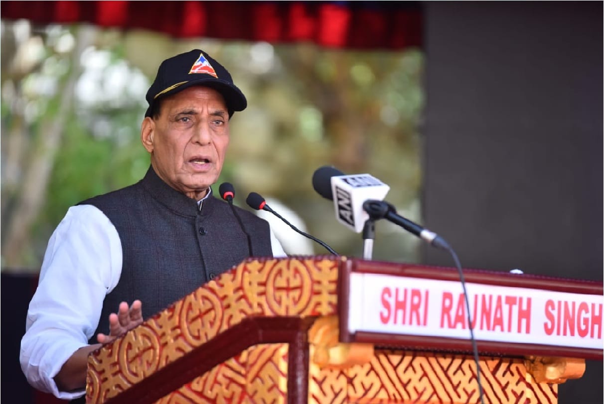 Defense Minister rajnath singh said India does not attack first but ready to give befitting reply if provoked