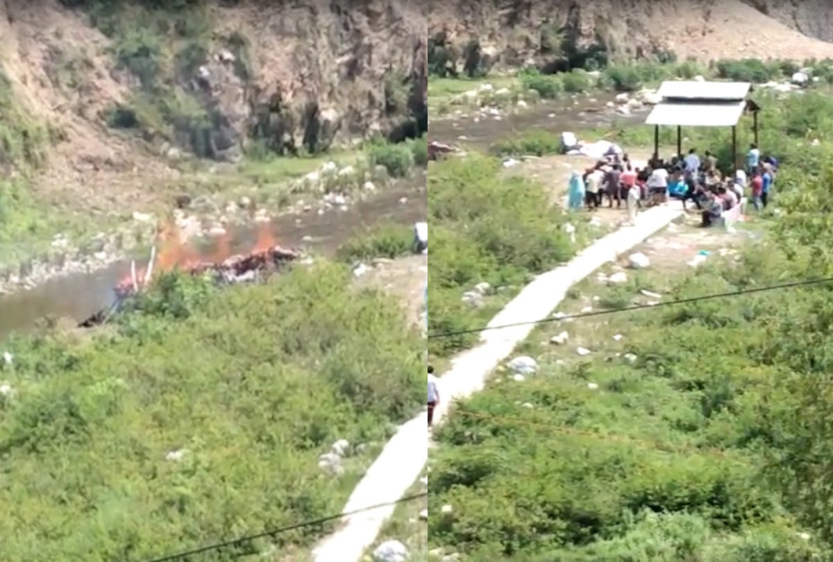 Sirmaur road accident update: deceased nine dead youths cremated together on the banks of the khad, every eye got moist