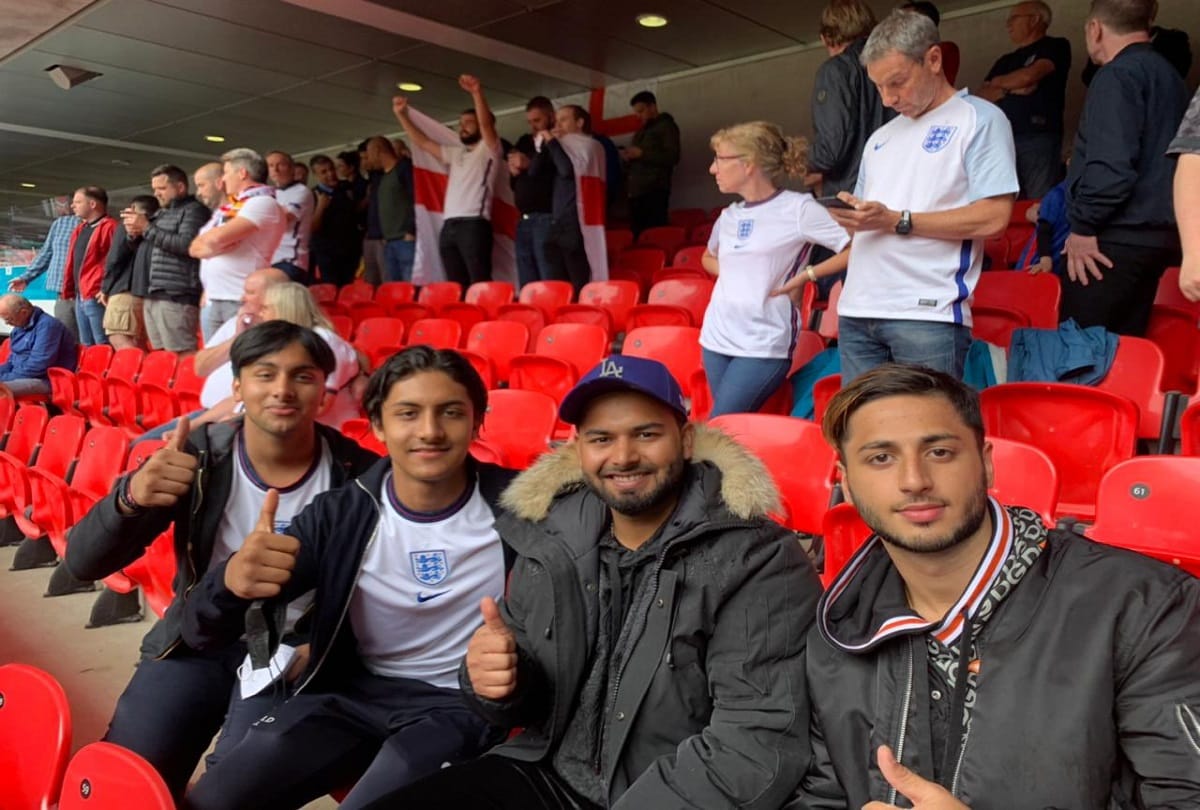 Euro 2020: Team India wicketkeeper Rishabh Pant spotted at England vs Germany Euro 2020 Round of 16 game fans ask Why no mask