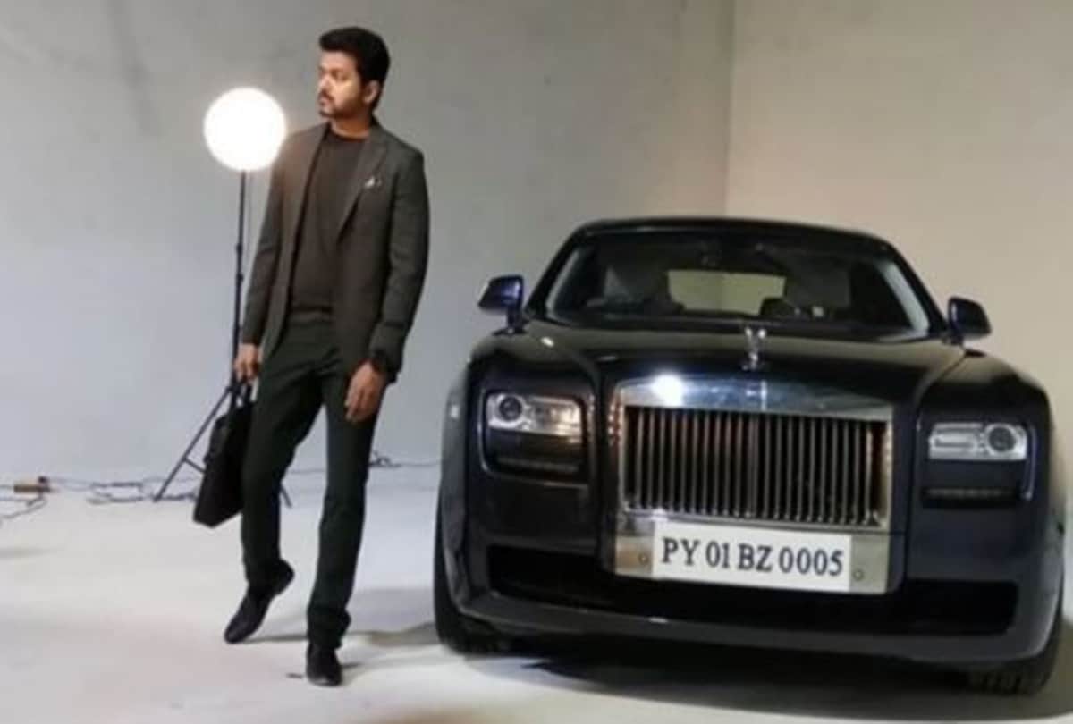 South superstar Vijay drives his swanky car in chennai video goes viral